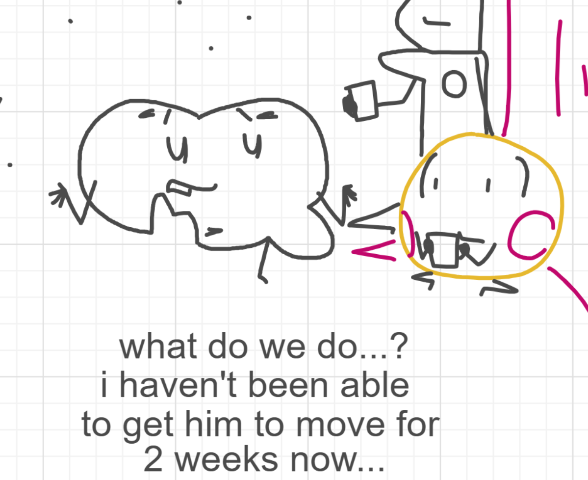 A panel from I've Been Everywhere, Man, episode nine of the Board Boards object show by Furretwalk/WalkingFurret.